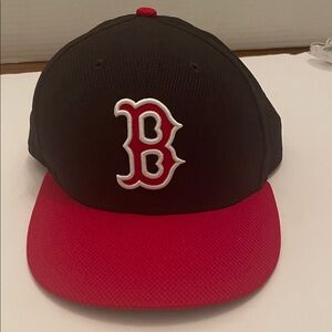 New Era Black and White MLB Cap Boston Red Sox